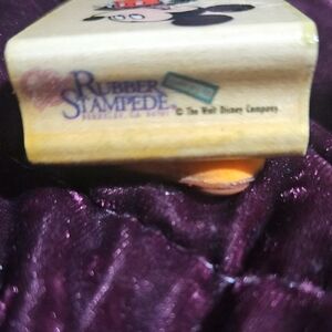 Rubber Stampede DISNEY Mickey Mouse Wooden Stamp